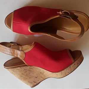 Nine West Platform high heels Red Shoes